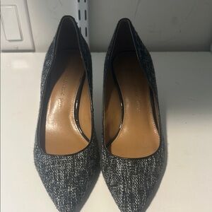 Banana Republic Black and Gray Heels with Elegant Design